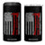 American Viking 4 in 1 Can Cooler Tumbler Norse Mythology Axe Celtic Knot USA Flag TS11 One Size: 16 oz Black Print Your Wear