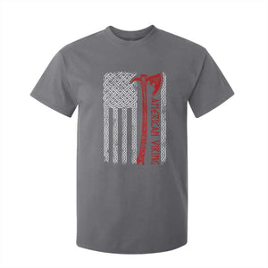 American Viking T Shirt For Kid Norse Mythology Axe Celtic Knot USA Flag TS11 Charcoal Print Your Wear