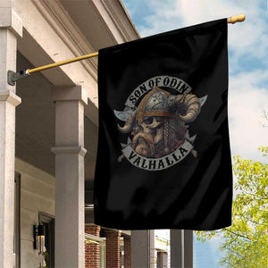 Son Of Odin Valhalla Garden Flag Nordic Norse Viking Warrior Skull TS11 Print Your Wear