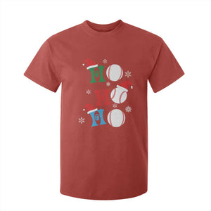 Funny Christmas Baseball T Shirt For Kid Triple Ho Sport Santa Hat TS11 Red Print Your Wear