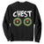 Funny Christmas Couple Sweatshirt Chest Nuts Bauble Xmas Wreath TS11 Black Print Your Wear