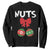 Funny Christmas Couple Sweatshirt Chest Nuts Baubles TS11 Black Print Your Wear