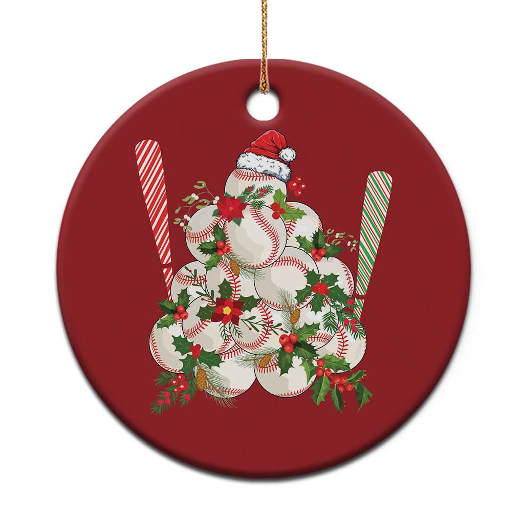 Funny Xmas Baseball Christmas Ornament Santa Sports Balls Snow Xmas Tree TS11 Print Your Wear