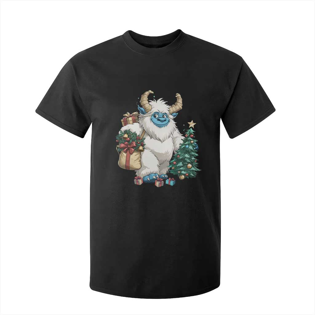 Funny Yule Yeti T Shirt For Kid Christmas Mythical Creature Winter Solstice TS11 Black Print Your Wear