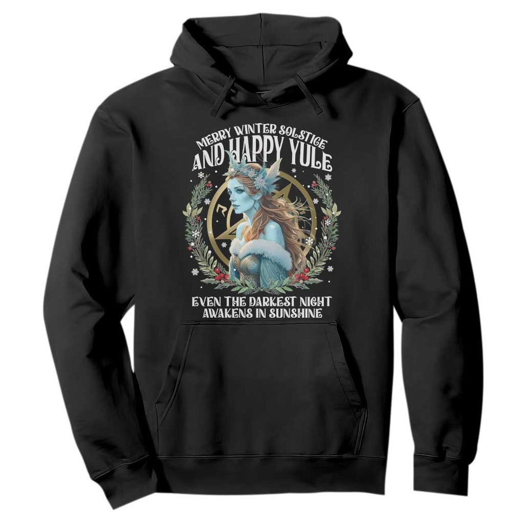 Yule Hoodie Merry Winter Solstice And Happy Yule Marzanna Xmas TS11 Black Print Your Wear