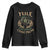 Yule Never Guess Where Christmas Come From Youth Sweatshirt Pentagram Circle TS11 Black Print Your Wear