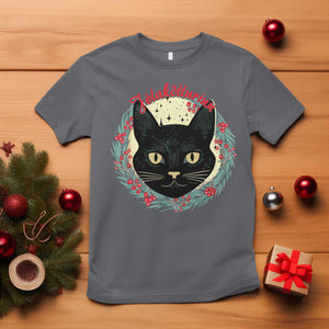 Funny Yule Cat T Shirt Jlaktturinn Yule Christmas Black Cat TS11 Charcoal Print Your Wear