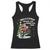 Funny Christmas Biker Racerback Tank Top Braaaaping Around The Christmas Tree Dirt Bike Santa TS11 Black Print Your Wear