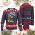 Funny Christmas Biker Ugly Christmas Sweater Braaaaping Around The Christmas Tree Dirt Bike Santa TS11 Burgundy Print Your Wear