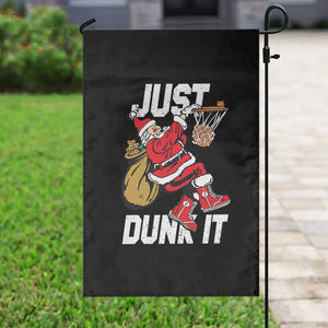 Funny Christmas Basketball Garden Flag Just Dunk It Xmas Santa Sport TS11 Print Your Wear