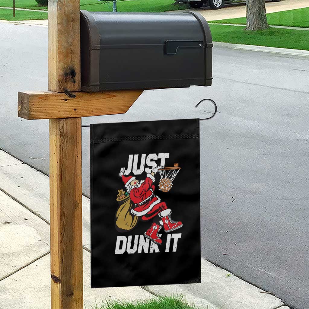Funny Christmas Basketball Garden Flag Just Dunk It Xmas Santa Sport TS11 Print Your Wear