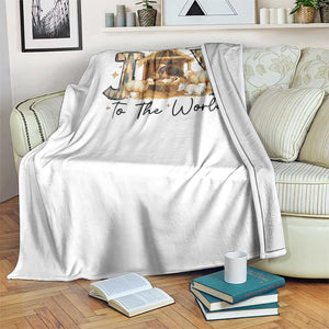 African American Christmas Nativity Scene Throw Blanket Joy To The World Afro Black Jesus TS11 Print Your Wear