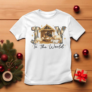 African American Christmas Nativity Scene T Shirt Joy To The World Afro Black Jesus TS11 White Print Your Wear