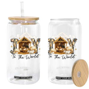 African American Christmas Nativity Scene Glass Can Joy To The World Afro Black Jesus TS11 Print Your Wear