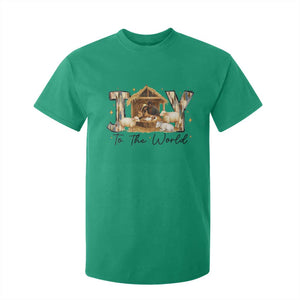 African American Christmas Nativity Scene T Shirt For Kid Joy To The World Afro Black Jesus TS11 Irish Green Print Your Wear