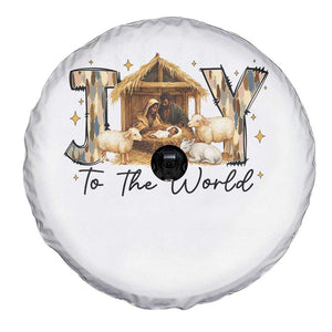 African American Christmas Nativity Scene Spare Tire Cover Joy To The World Afro Black Jesus TS11 Print Your Wear