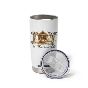 African American Christmas Nativity Scene Tumbler Cup Joy To The World Afro Black Jesus TS11 Print Your Wear