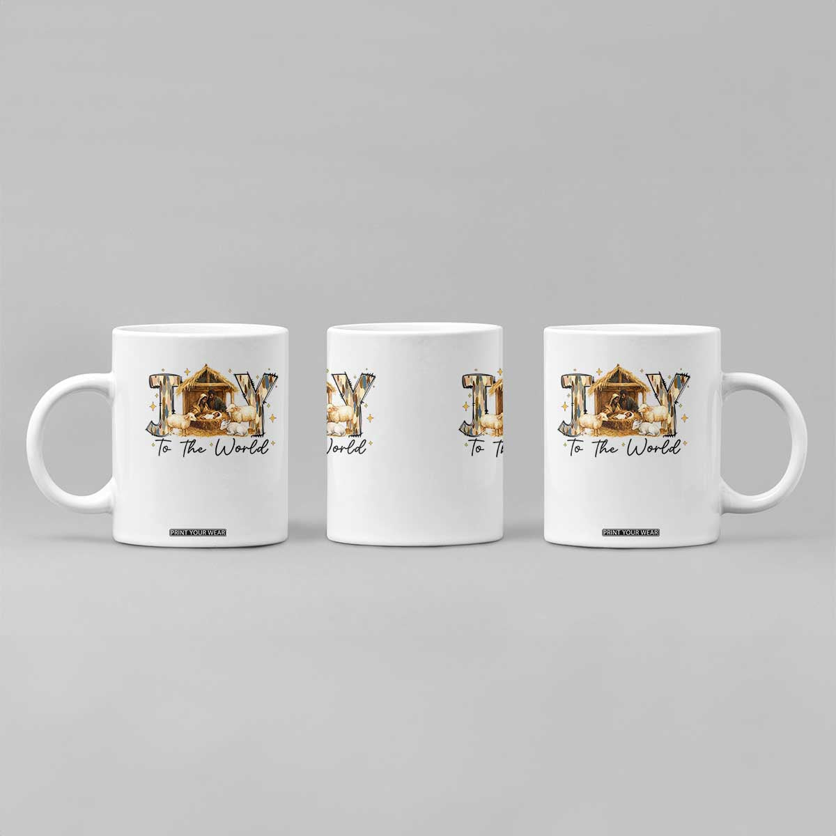 African American Christmas Nativity Scene Coffee Mug Joy To The World Afro Black Jesus TS11 Print Your Wear