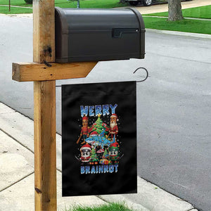 Funny Italian Brainrot Meme Christmas Garden Flag Merry Brainrot Xmas Gen Alpha TS11 Print Your Wear