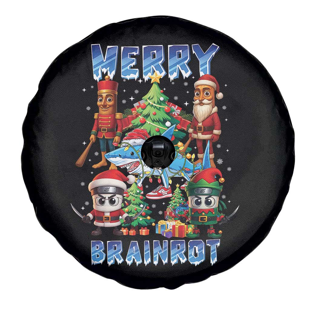 Funny Italian Brainrot Meme Christmas Spare Tire Cover Merry Brainrot Xmas Gen Alpha TS11 Print Your Wear