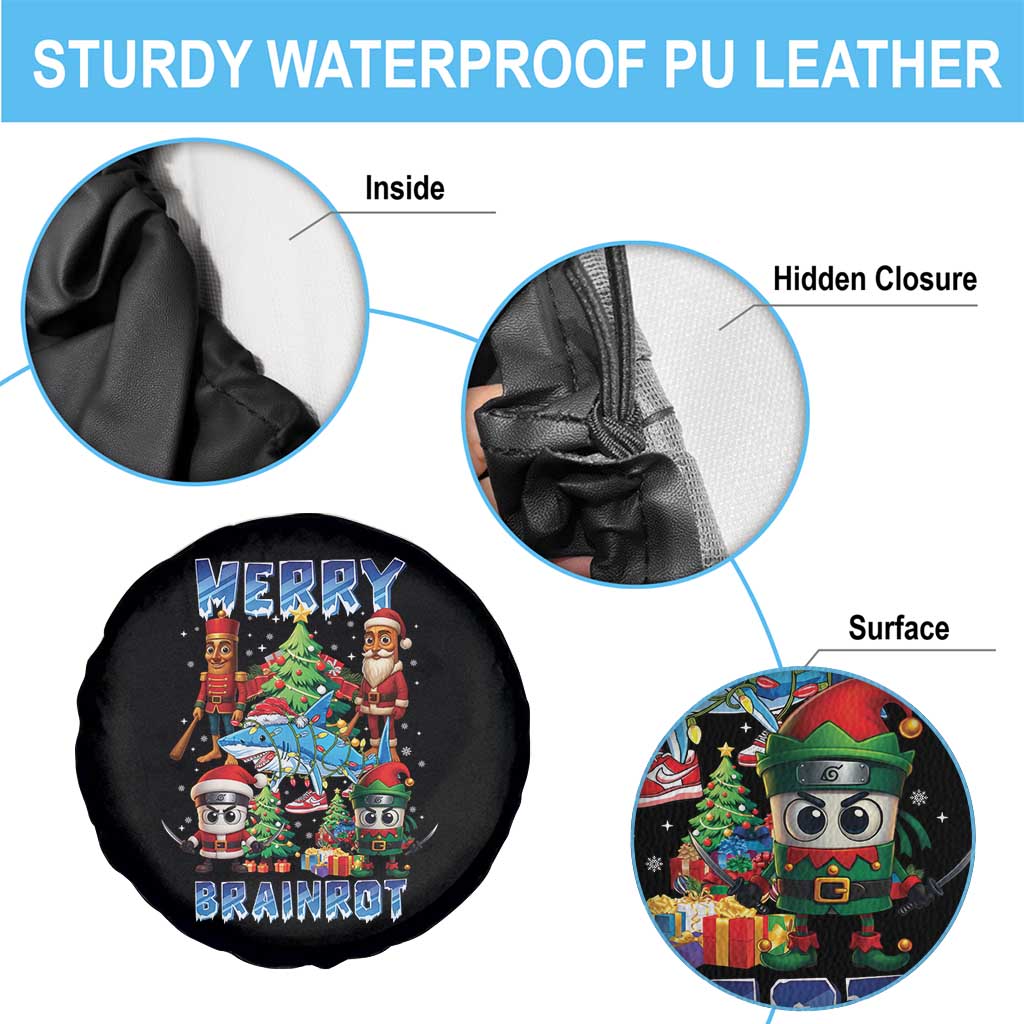 Funny Italian Brainrot Meme Christmas Spare Tire Cover Merry Brainrot Xmas Gen Alpha TS11 Print Your Wear
