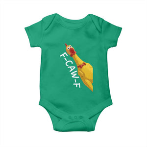 Funny F Caw F Chicken Toy Baby Onesie Poultry Humor TS11 Irish Green Print Your Wear