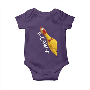 Funny F Caw F Chicken Toy Baby Onesie Poultry Humor TS11 Purple Print Your Wear