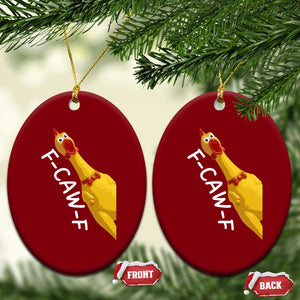 Funny F Caw F Chicken Toy Ceramic Ornament Poultry Humor TS11 Print Your Wear