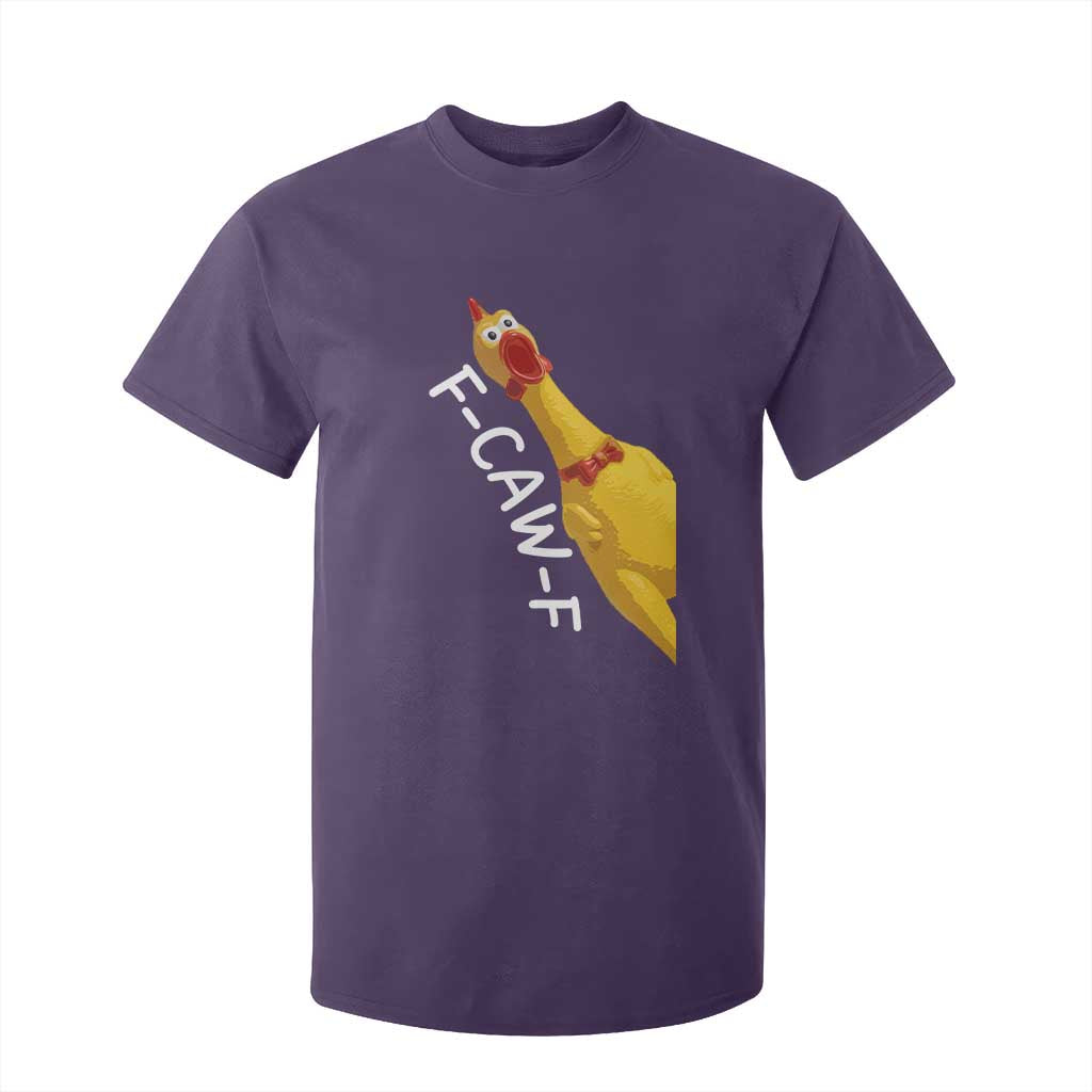 Funny F Caw F Chicken Toy T Shirt For Kid Poultry Humor TS11 Purple Print Your Wear