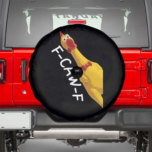 Funny F Caw F Chicken Toy Spare Tire Cover Poultry Humor TS11 Black Print Your Wear