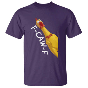 Funny F Caw F Chicken Toy T Shirt Poultry Humor TS11 Purple Print Your Wear