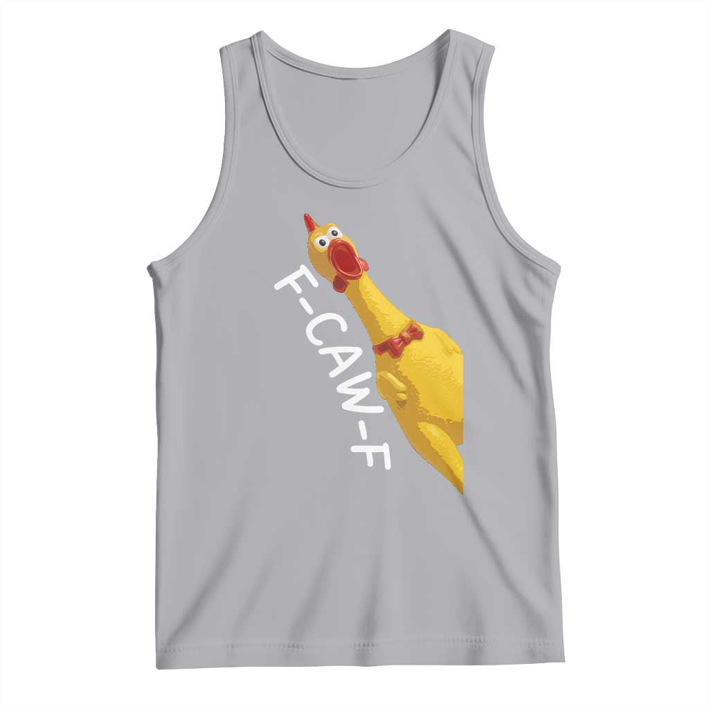 Funny F Caw F Chicken Toy Tank Top Poultry Humor TS11 Athletic Heather Print Your Wear