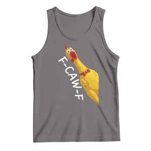 Funny F Caw F Chicken Toy Tank Top Poultry Humor TS11 Deep Heather Print Your Wear