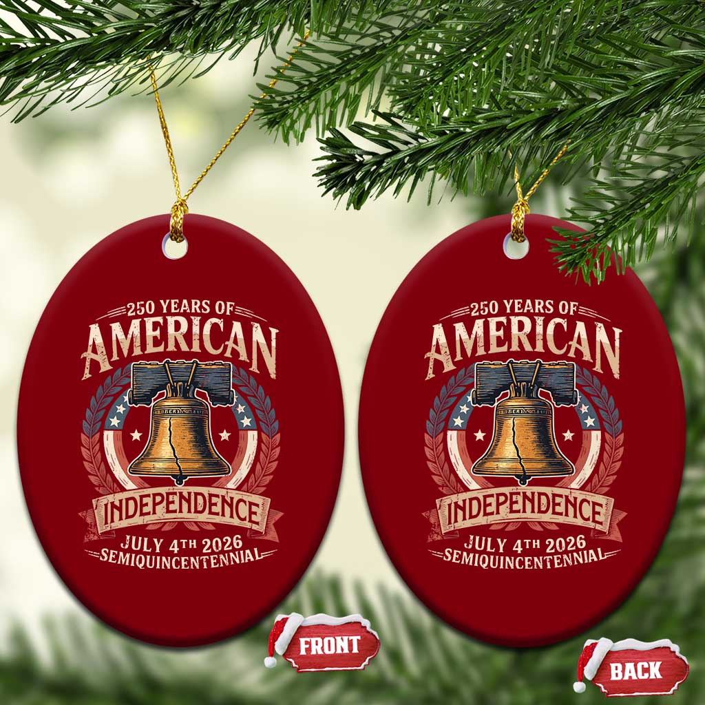 250 years Of America Independence Ceramic Ornament 250th American Anniversary Liberty Bell TS11 Print Your Wear