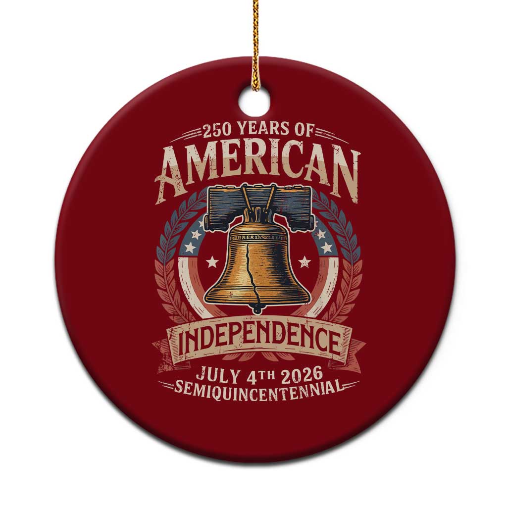 250 years Of America Independence Ceramic Ornament 250th American Anniversary Liberty Bell TS11 1pc Red Print Your Wear