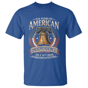 250 years Of America Independence T Shirt 250th American Anniversary Liberty Bell TS11 Royal Blue Print Your Wear