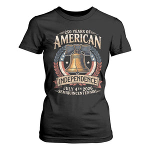 250 years Of America Independence T Shirt For Women 250th American Anniversary Liberty Bell TS11 Black Print Your Wear