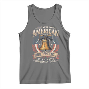 250 years Of America Independence Tank Top 250th American Anniversary Liberty Bell TS11 Black Heather Print Your Wear