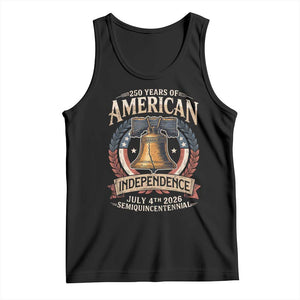 250 years Of America Independence Tank Top 250th American Anniversary Liberty Bell TS11 Black Print Your Wear