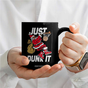 Funny Black Santa Christmas Basketball Coffee Mug Just Dunk It Xmas Sport TS11 Print Your Wear