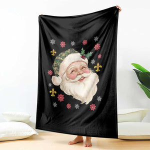 Funny Christmas Cajun Louisiana Santa Papa Noel Throw Blanket TS11 Print Your Wear