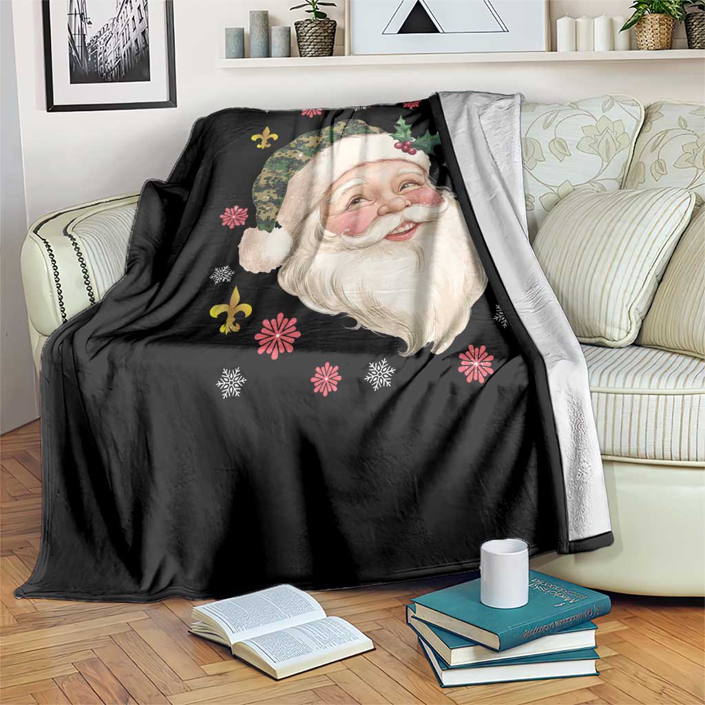 Funny Christmas Cajun Louisiana Santa Papa Noel Throw Blanket TS11 Print Your Wear