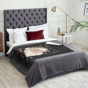 Funny Christmas Cajun Louisiana Santa Papa Noel Throw Blanket TS11 Print Your Wear