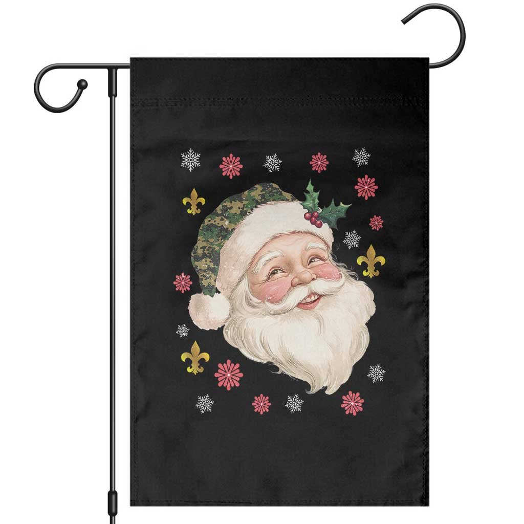Funny Christmas Cajun Louisiana Santa Papa Noel Garden Flag TS11 Black Print Your Wear