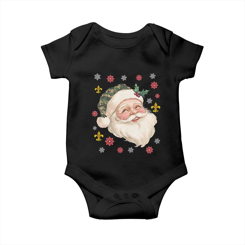 Funny Christmas Cajun Louisiana Santa Papa Noel Baby Onesie TS11 Black Print Your Wear