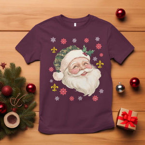 Funny Christmas Cajun Louisiana Santa Papa Noel T Shirt TS11 Maroon Print Your Wear