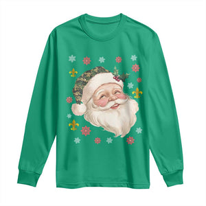 Funny Christmas Cajun Louisiana Santa Papa Noel Long Sleeve Shirt TS11 Irish Green Print Your Wear