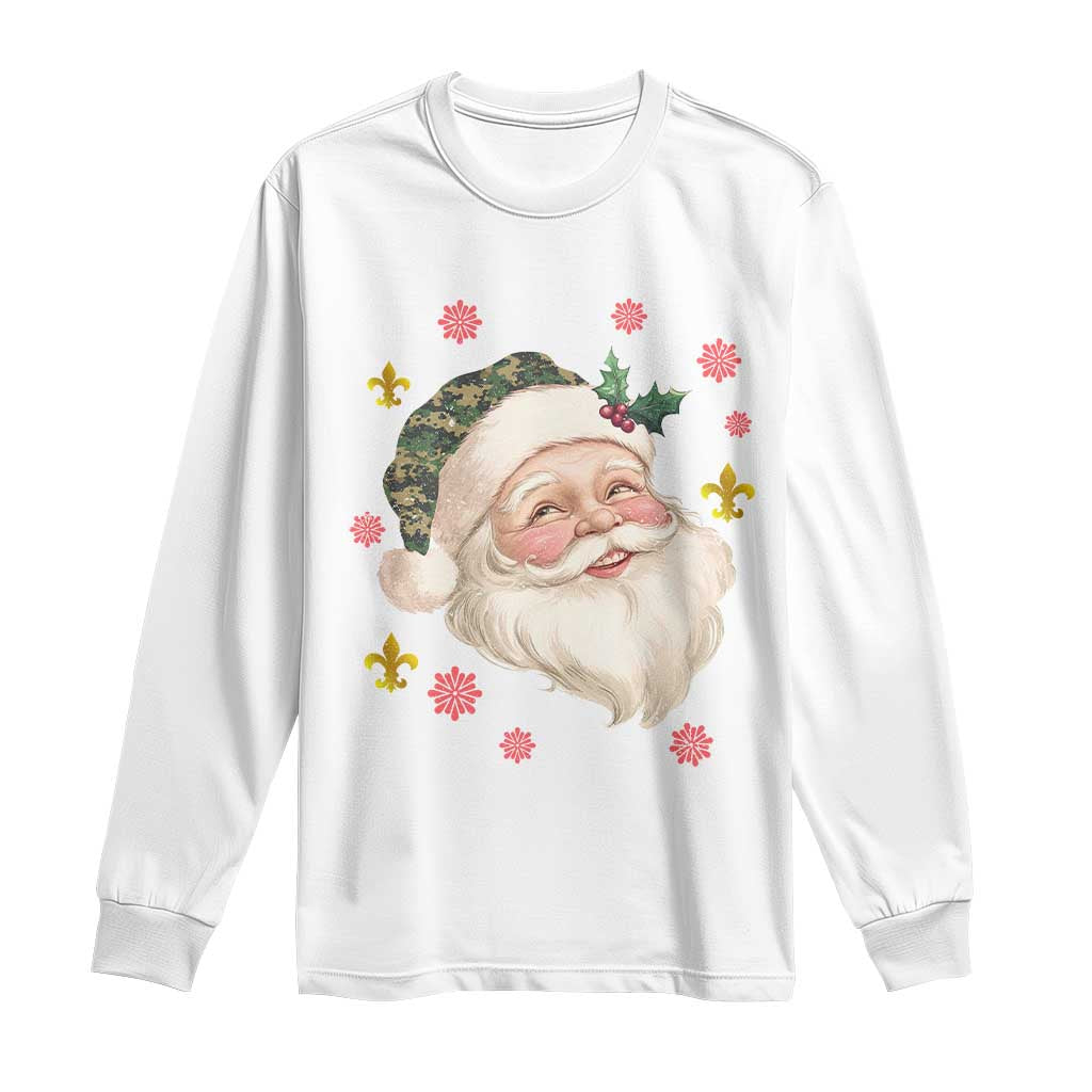 Funny Christmas Cajun Louisiana Santa Papa Noel Long Sleeve Shirt TS11 White Print Your Wear