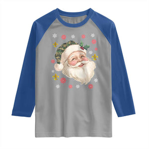 Funny Christmas Cajun Louisiana Santa Papa Noel Raglan Shirt TS11 Sport Gray Royal Print Your Wear