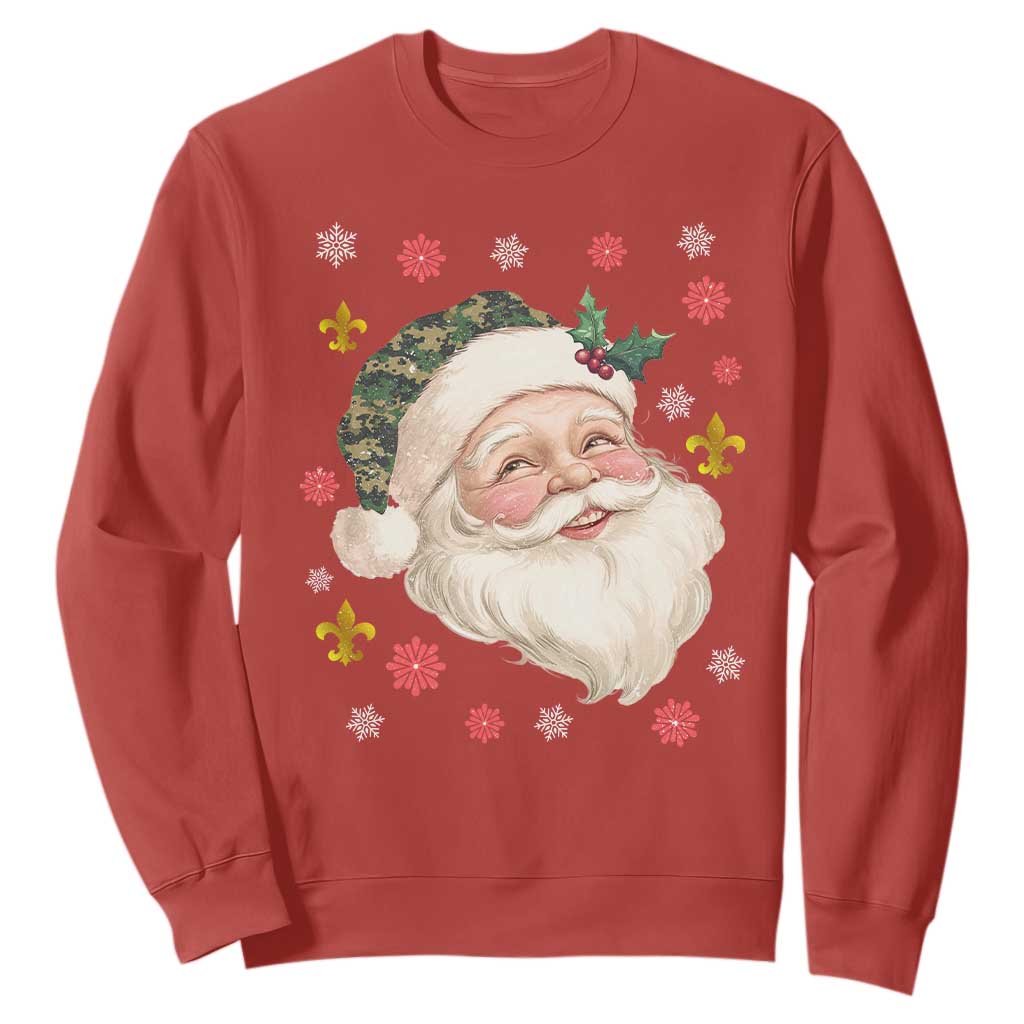 Funny Christmas Cajun Louisiana Santa Papa Noel Sweatshirt TS11 Red Print Your Wear